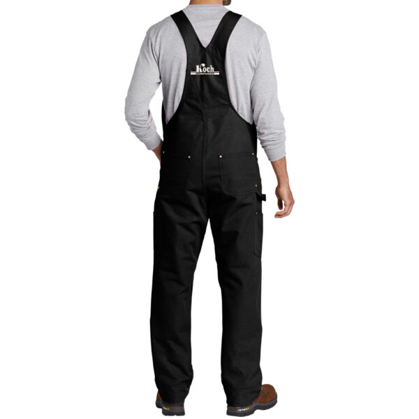 Carhartt® Duck Unlined Bib Overalls - Embroidered Logo Thumbnail