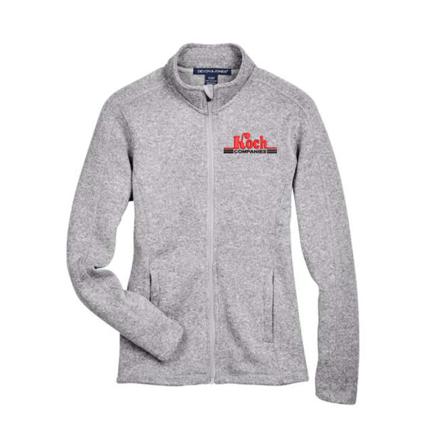 Devon & Jones - Women's Bristol Full-Zip Sweater Fleece Jacket - Embroidered Logo Thumbnail