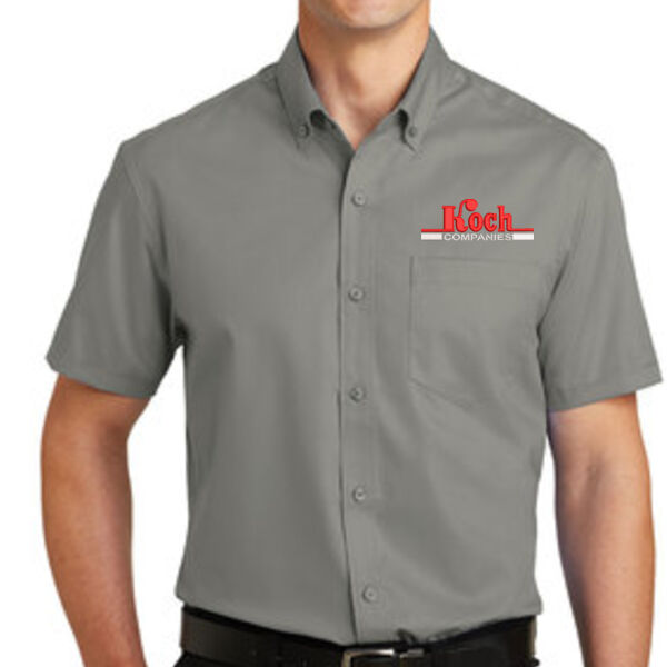 Port Authority - Short Sleeve SuperPro Twill Shirt - Embroidered Logo Thumbnail