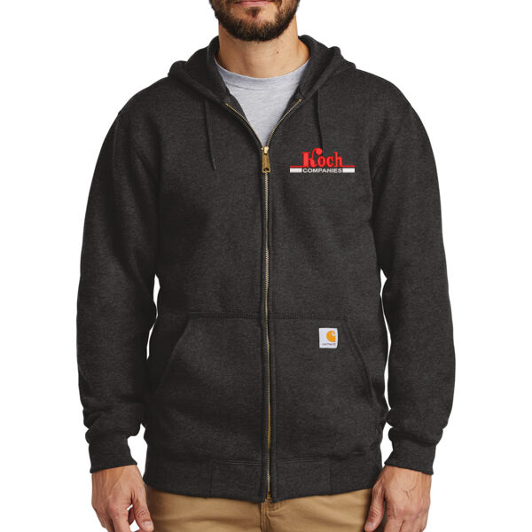Carhartt ® Midweight Hooded Zip-Front Sweatshirt - Embroidered Logo Thumbnail