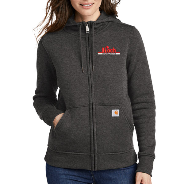 Carhartt® Women’s Clarksburg Full-Zip Hoodie - Embroidered Logo Thumbnail