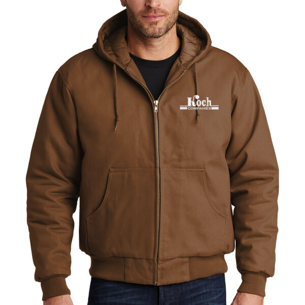 CornerStone® Tall Duck Cloth Hooded Work Jacket - Embroidered Logo Thumbnail