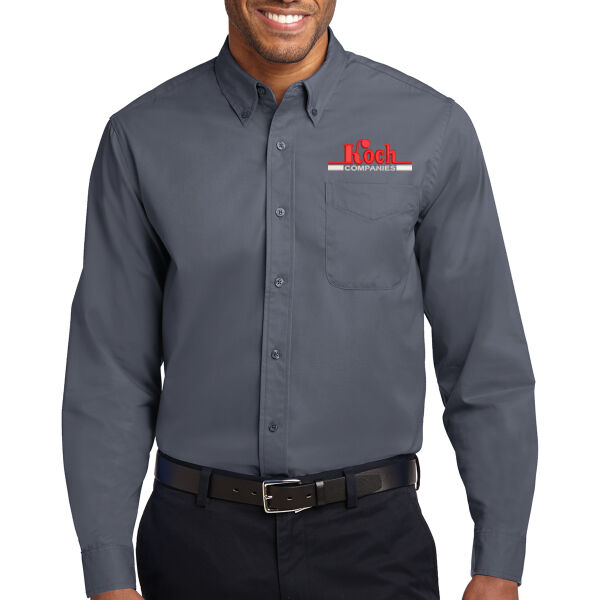 Port Authority® Tall Long Sleeve Easy Care Shirt - Embroidered Logo Thumbnail