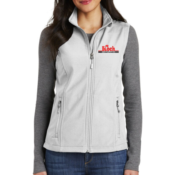 Port Authority® Ladies Core Soft Shell Vests - Embroidered Logo Thumbnail