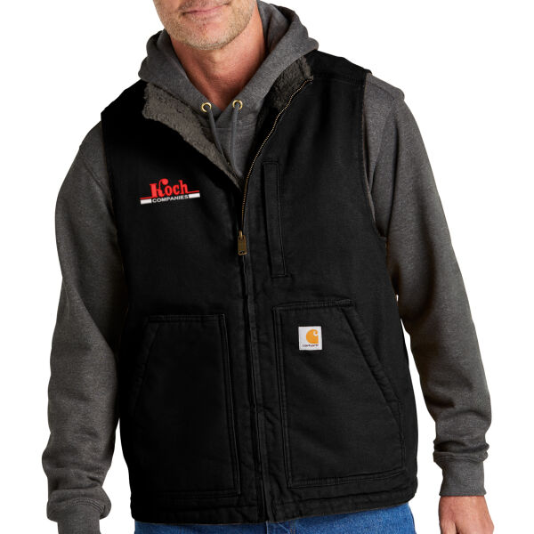 Carhartt® Sherpa-Lined Mock Neck Vest - Embroidered Logo Thumbnail