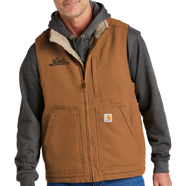 Carhartt® Sherpa-Lined Mock Neck Vest - Embroidered Logo Thumbnail