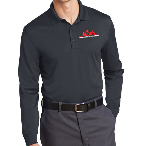 CornerStone® Select Snag-Proof Long Sleeve Polo - Embroidered Logo Thumbnail