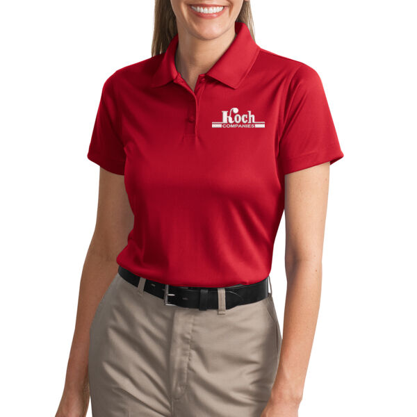 CornerStone® Ladies Select Snag-Proof Long Sleeve Polo - Embroidered Logo Thumbnail