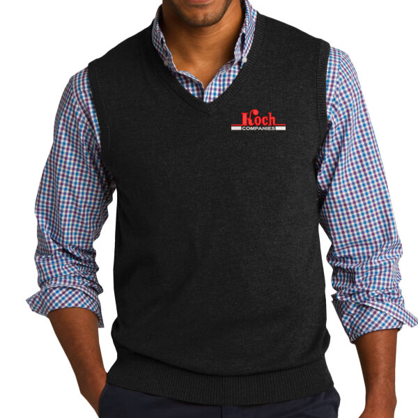 Port Authority® Easy Care Sweater Vest - Embroidered Logo Thumbnail