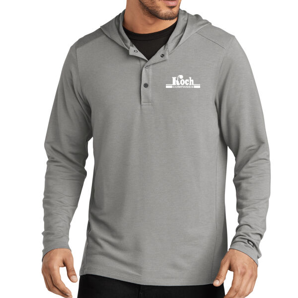 OGIO® Luuma Flex Hooded Henley - Printed Logo Thumbnail