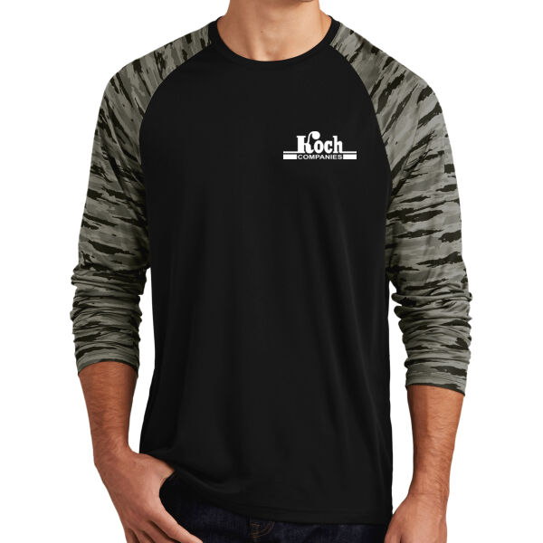 Sport-Tek® Drift Camo Colorblock Long Sleeve Tee - Printed Logo Thumbnail
