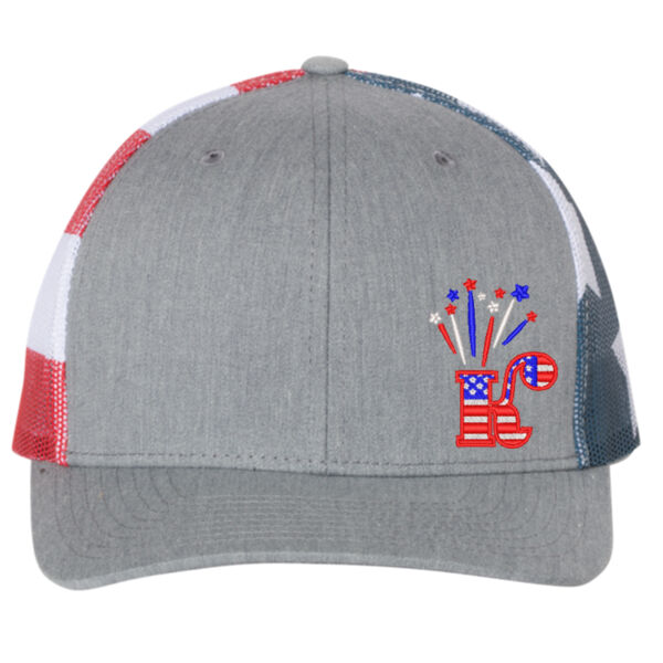 Richardson - Printed Mesh Trucker Cap - Embroidered Logo Thumbnail