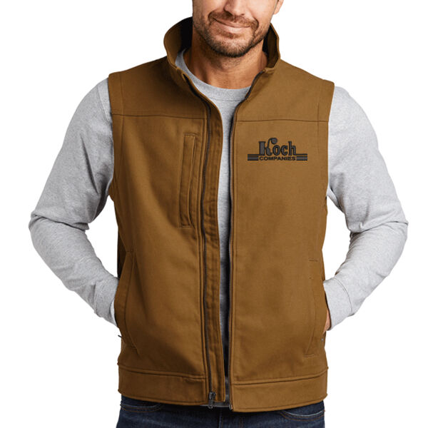 CornerStone® Duck Bonded Soft Shell Vest - Embroidered Logo Thumbnail