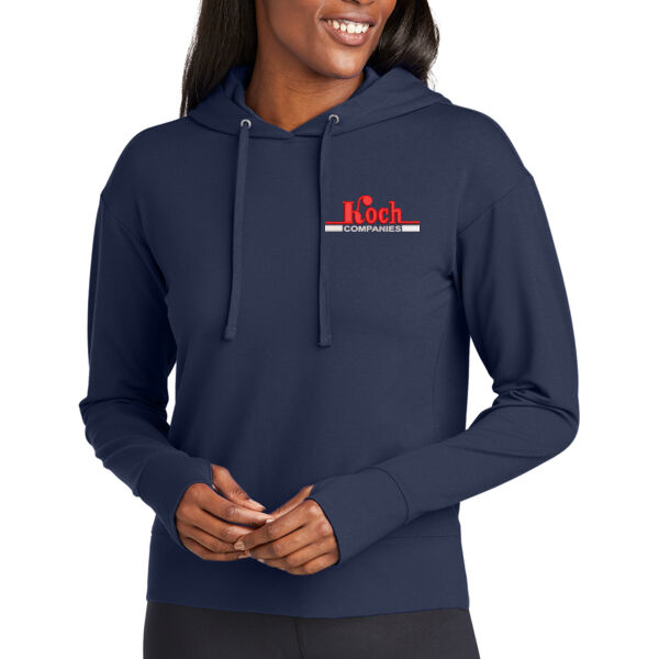 Sport-Tek® Ladies Sport-Wick® Flex Fleece Pullover Hoodie - Embroidered Logo Thumbnail