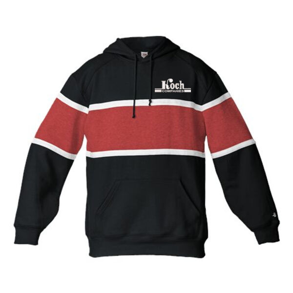 Badger - Untied Athletic Fleece Hooded Sweatshirt - Embroidered Logo Thumbnail