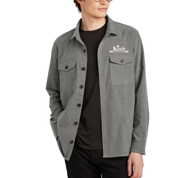 Mercer+Mettle® Long Sleeve Twill Overshirt - Embroidered Logo Thumbnail