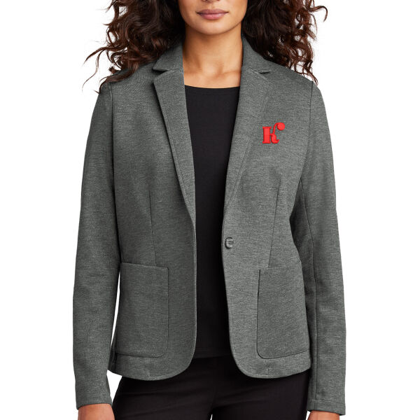 Mercer+Mettle® Women’s Relaxed Knit Blazer - Embroidered Logo Thumbnail