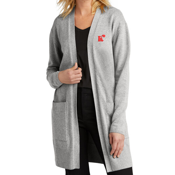 Mercer+Mettle® Women’s Open-Front Cardigan Sweater - Embroidered Logos Thumbnail