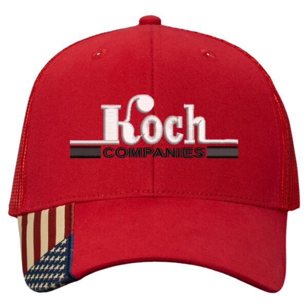 Kati - USA Flag Mesh Back Cap - Embroidered Logo Thumbnail