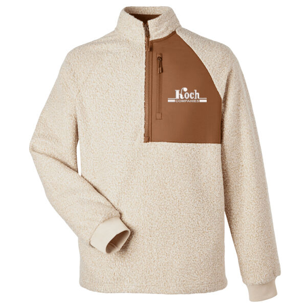 North End - Men's Aura Sweater Fleece Quarter-Zip Pullover - Embroidered Logo Thumbnail