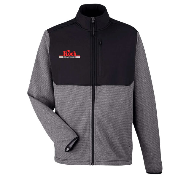 CORE365 - Men's Venture Heathered Stripe Hybrid Jacket - Embroidered Logo Thumbnail