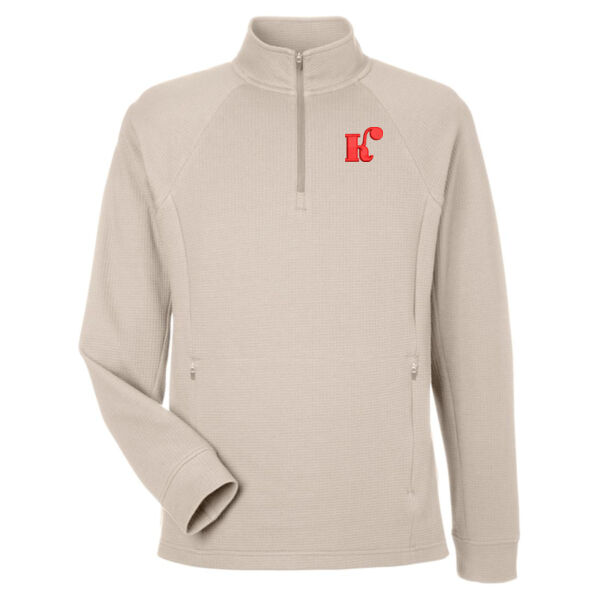 North End - Men's Rhythm Waffle Quarter-Zip Pullover - Embroidered Logos Thumbnail