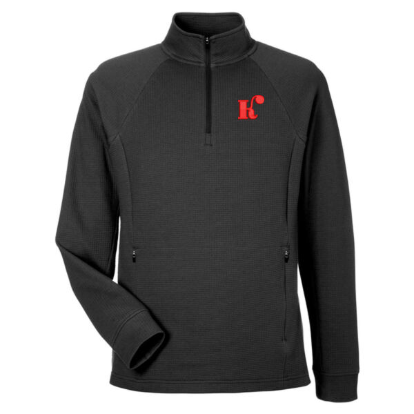 North End - Men's Rhythm Waffle Quarter-Zip Pullover - Embroidered Logos Thumbnail
