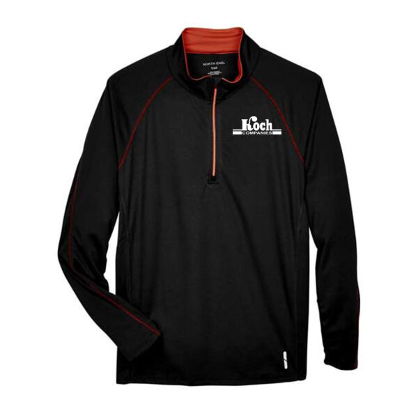 North End - Men's Radar Performance Quarter-Zip Pullover - Printed Logo  Thumbnail