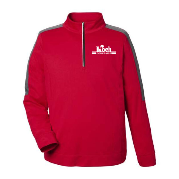 CORE365 - Men's Market Snag Protect Mesh Colorblock Quarter-Zip Pullover - Printed Logo Thumbnail