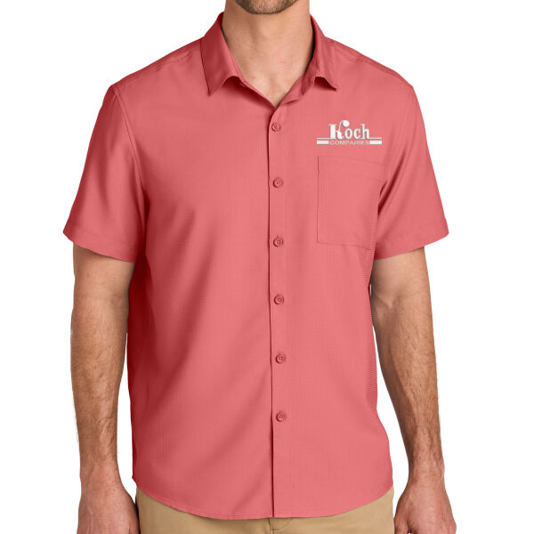 Port Authority® Short Sleeve UV Dockside Shirt - Embroidered Logo Thumbnail