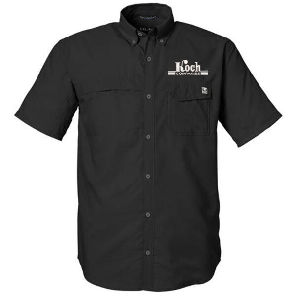 HUK - Tide Point Short Sleeve Shirt - Embroidered Logo Thumbnail