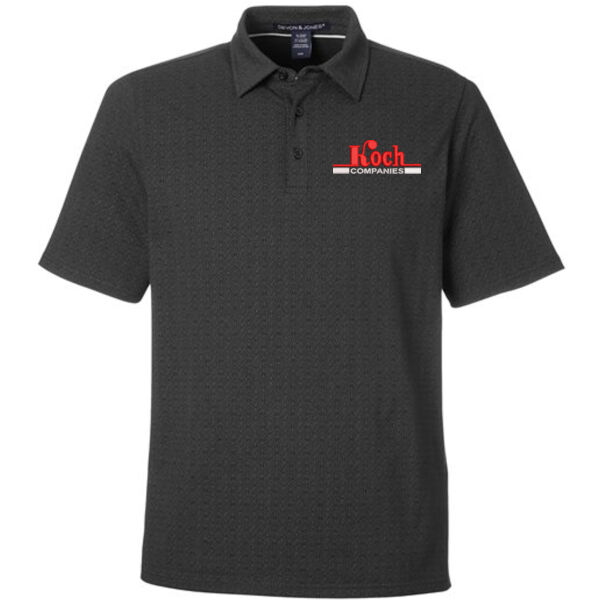 Devon & Jones - Men's Crownlux Performance® Geo Polo - Embroidered Logo Thumbnail