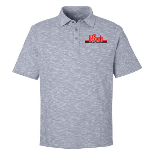 North End - Men's Eclipse Jacquard Polo - Embroidered Logo Thumbnail