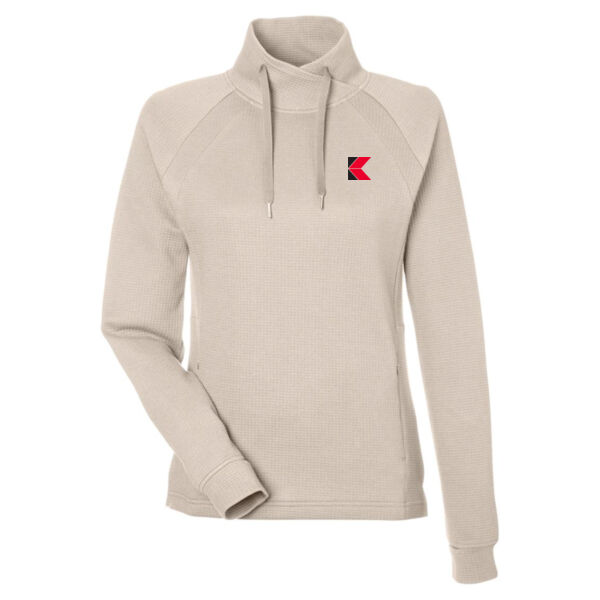 North End - Women's Rhythm Waffle Pullover - Embroidered Logos - Koch Logistics Exclusive Thumbnail