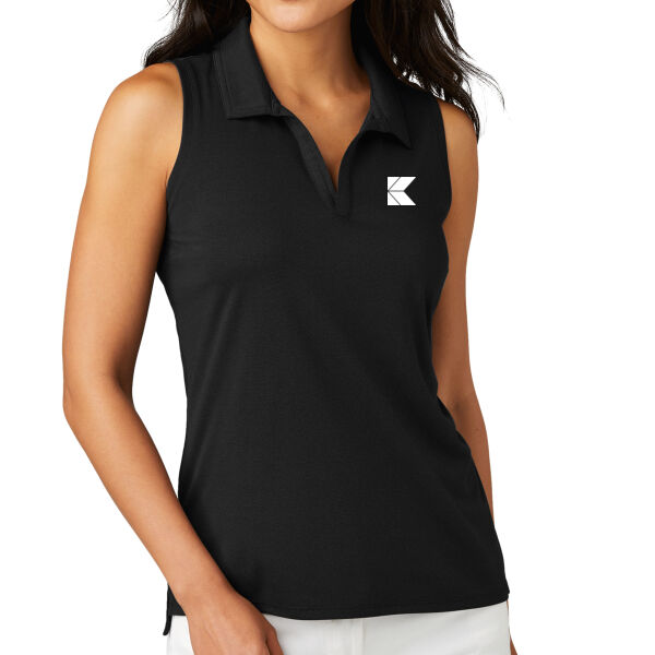 TravisMathew Ladies Coto Performance Sleeveless Polo - Embroidered Logo - Koch Logistics Exclusive Thumbnail