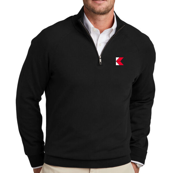 Brooks Brothers® Cotton Stretch 1/4-Zip Sweater - Embroidered Logos - Koch Logistics Exclusive Thumbnail