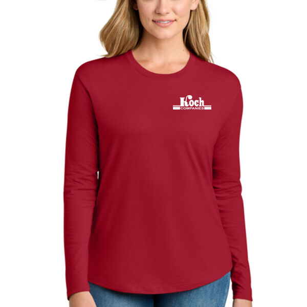 Next Level - Women’s Cotton Relaxed Long Sleeve Tee - Printed Logo Thumbnail