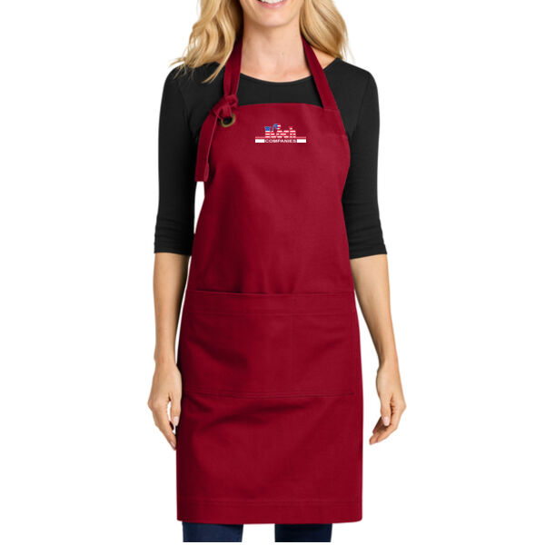Port Authority® Signature Heavy Twill Bib Apron - Printed Logo Thumbnail