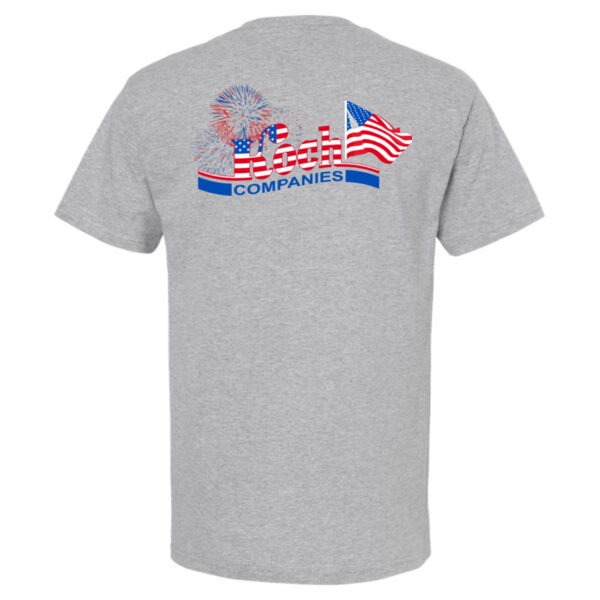 M&O - Men's Gold Soft Touch T-Shirt - Printed Logos Thumbnail