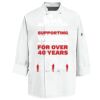 Eight Knot Button Chef Coat with Thermometer Pocket Thumbnail