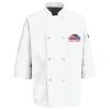Eight Pearl Button Chef Coat with Thermometer Pocket Thumbnail