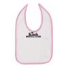 Infant Contrast Trim Premium Jersey Bib Thumbnail