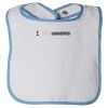 Infant Contrast Trim Terry Bib Thumbnail