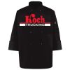 Ten Pearl Button Black Chef Coat Thumbnail