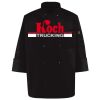 Ten Pearl Button Black Chef Coat Thumbnail