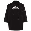 Ten Pearl Button Black Chef Coat Thumbnail