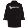 Ten Pearl Button Black Chef Coat Thumbnail