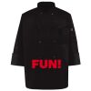 Ten Pearl Button Black Chef Coat Thumbnail