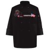 Ten Pearl Button Black Chef Coat Thumbnail