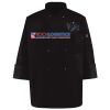 Ten Pearl Button Black Chef Coat Thumbnail